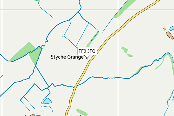 TF9 3FQ map - OS VectorMap District (Ordnance Survey)