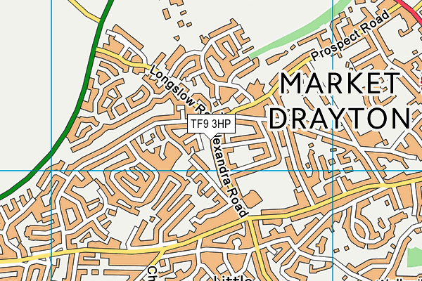 TF9 3HP map - OS VectorMap District (Ordnance Survey)