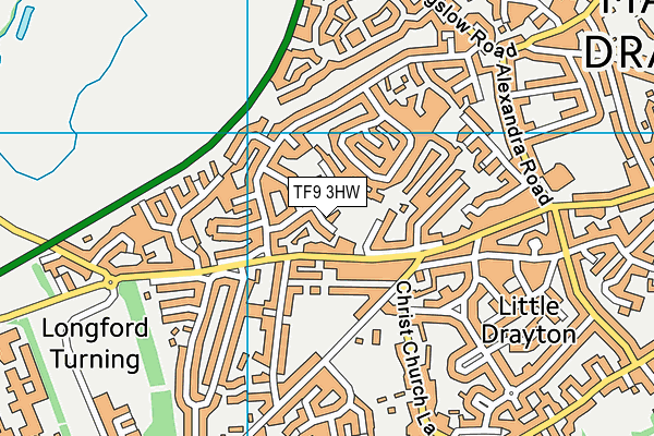 TF9 3HW map - OS VectorMap District (Ordnance Survey)