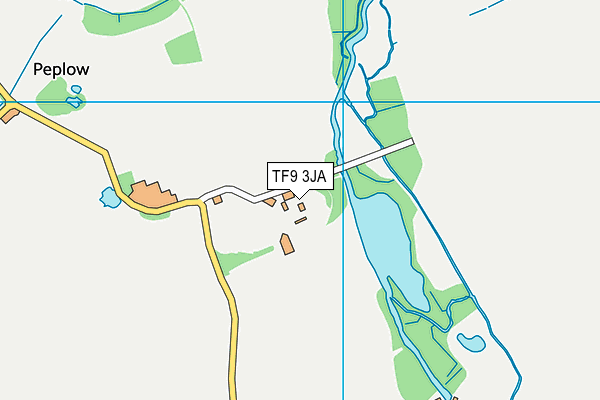 TF9 3JA map - OS VectorMap District (Ordnance Survey)