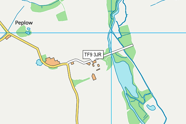 TF9 3JR map - OS VectorMap District (Ordnance Survey)