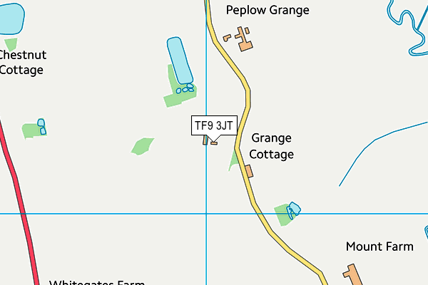 TF9 3JT map - OS VectorMap District (Ordnance Survey)