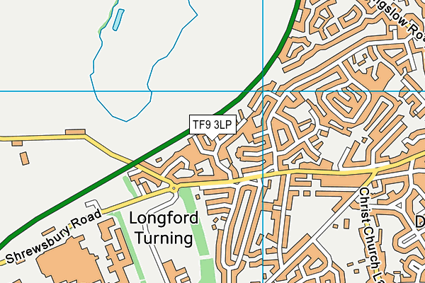 TF9 3LP map - OS VectorMap District (Ordnance Survey)