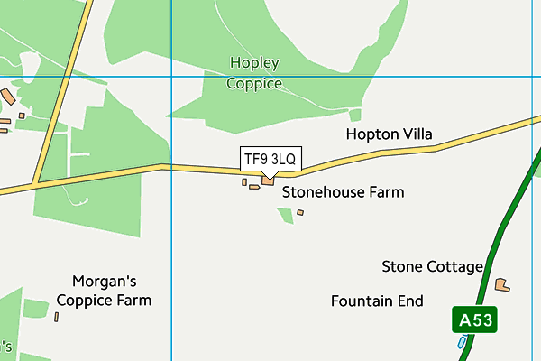 TF9 3LQ map - OS VectorMap District (Ordnance Survey)