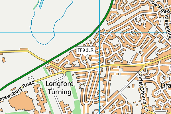 TF9 3LR map - OS VectorMap District (Ordnance Survey)