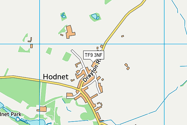 TF9 3NF map - OS VectorMap District (Ordnance Survey)