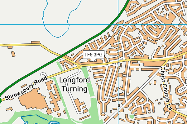 TF9 3PG map - OS VectorMap District (Ordnance Survey)