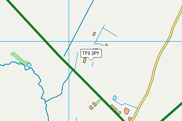 TF9 3PY map - OS VectorMap District (Ordnance Survey)