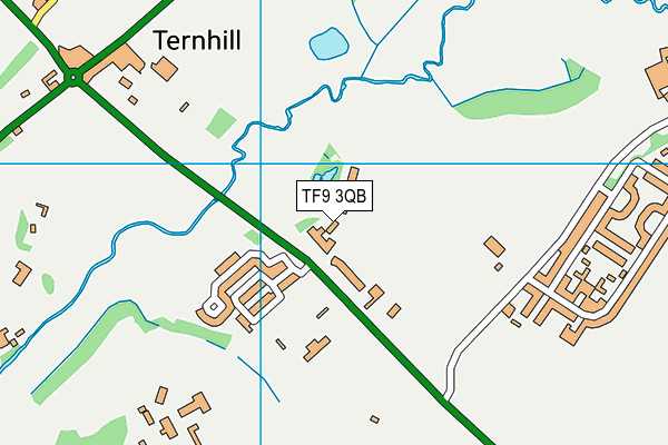 TF9 3QB map - OS VectorMap District (Ordnance Survey)