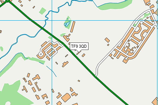 Clive Barracks Sports Ground map (TF9 3QD) - OS VectorMap District (Ordnance Survey)