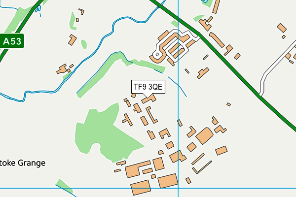TF9 3QE map - OS VectorMap District (Ordnance Survey)