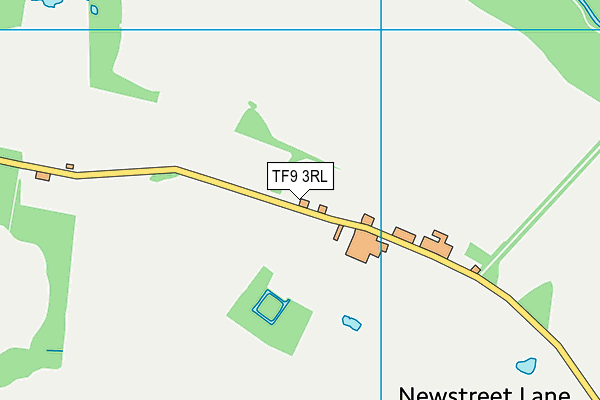 TF9 3RL map - OS VectorMap District (Ordnance Survey)