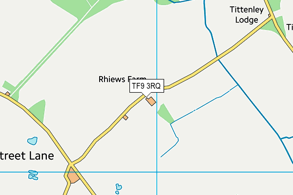 TF9 3RQ map - OS VectorMap District (Ordnance Survey)