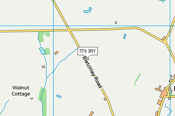 TF9 3RY map - OS VectorMap District (Ordnance Survey)