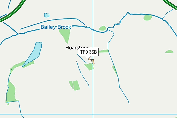 TF9 3SB map - OS VectorMap District (Ordnance Survey)