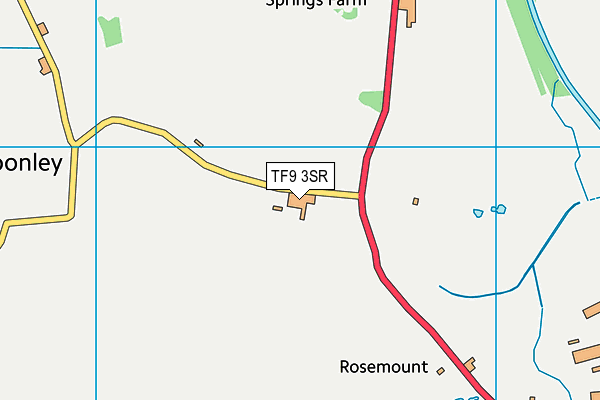 TF9 3SR map - OS VectorMap District (Ordnance Survey)
