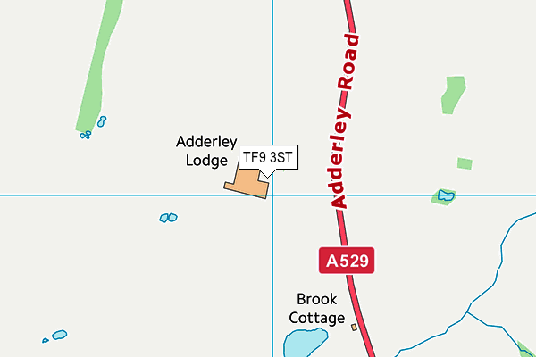 TF9 3ST map - OS VectorMap District (Ordnance Survey)