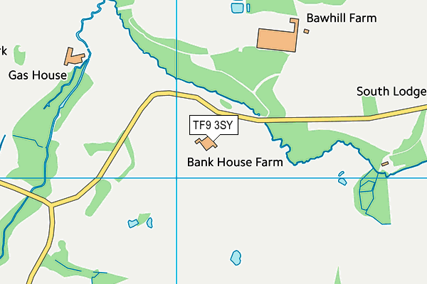 TF9 3SY map - OS VectorMap District (Ordnance Survey)