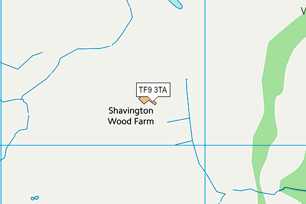 TF9 3TA map - OS VectorMap District (Ordnance Survey)