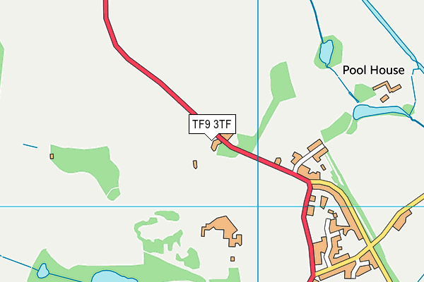 TF9 3TF map - OS VectorMap District (Ordnance Survey)