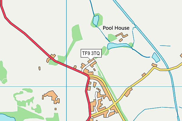TF9 3TQ map - OS VectorMap District (Ordnance Survey)