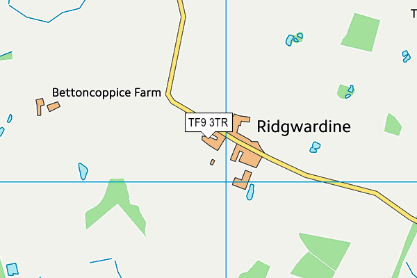 TF9 3TR map - OS VectorMap District (Ordnance Survey)