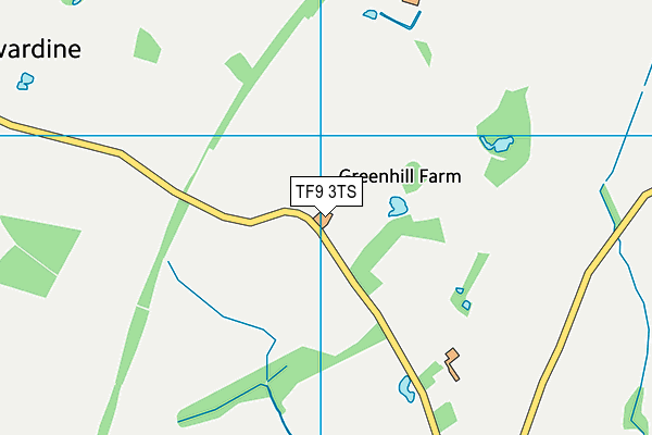 TF9 3TS map - OS VectorMap District (Ordnance Survey)