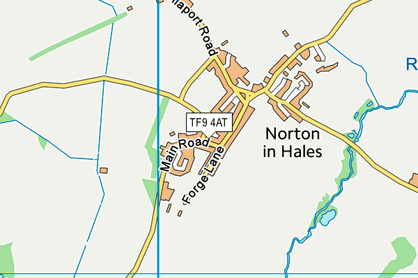 Norton-in-Hales CofE Primary School map (TF9 4AT) - OS VectorMap District (Ordnance Survey)
