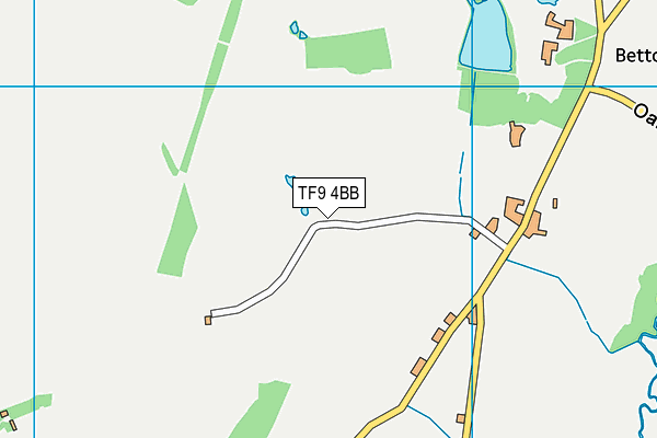 TF9 4BB map - OS VectorMap District (Ordnance Survey)