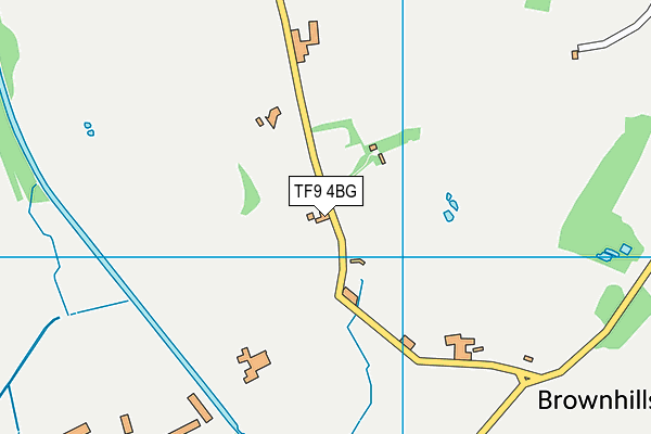 TF9 4BG map - OS VectorMap District (Ordnance Survey)
