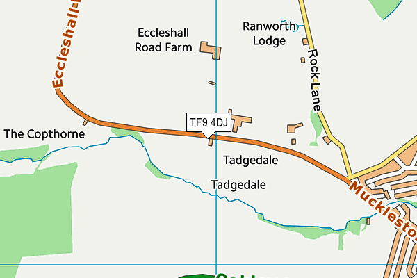 TF9 4DJ map - OS VectorMap District (Ordnance Survey)