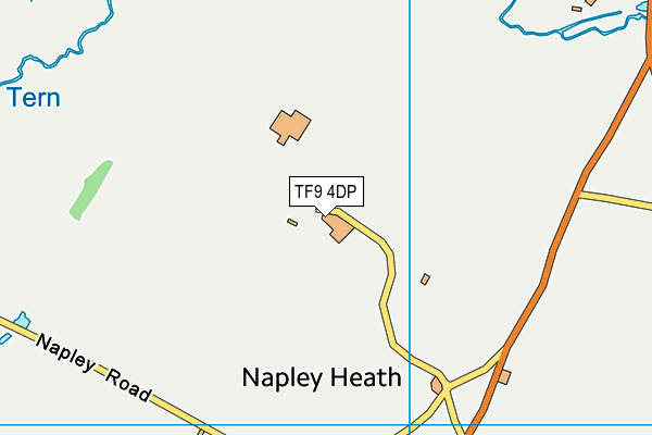 TF9 4DP map - OS VectorMap District (Ordnance Survey)