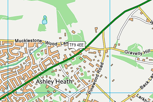 TF9 4EE map - OS VectorMap District (Ordnance Survey)