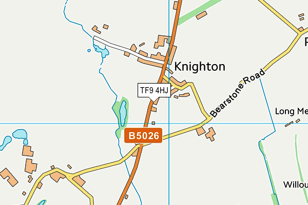 TF9 4HJ map - OS VectorMap District (Ordnance Survey)