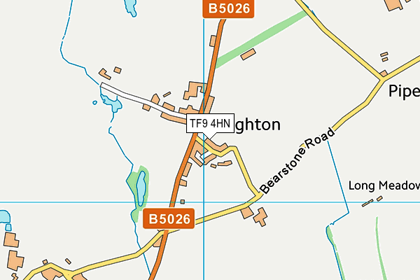 TF9 4HN map - OS VectorMap District (Ordnance Survey)