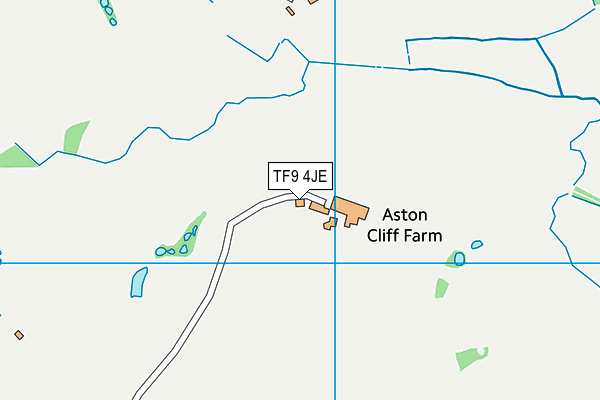 TF9 4JE map - OS VectorMap District (Ordnance Survey)