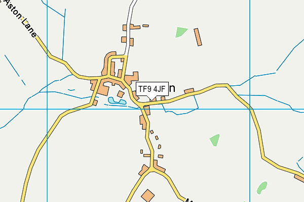 TF9 4JF map - OS VectorMap District (Ordnance Survey)