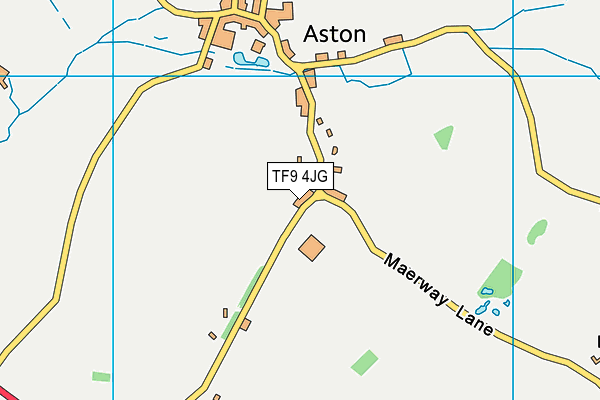 TF9 4JG map - OS VectorMap District (Ordnance Survey)