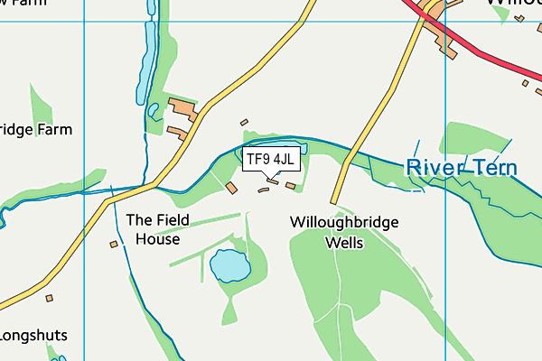 TF9 4JL map - OS VectorMap District (Ordnance Survey)