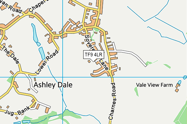 TF9 4LR map - OS VectorMap District (Ordnance Survey)