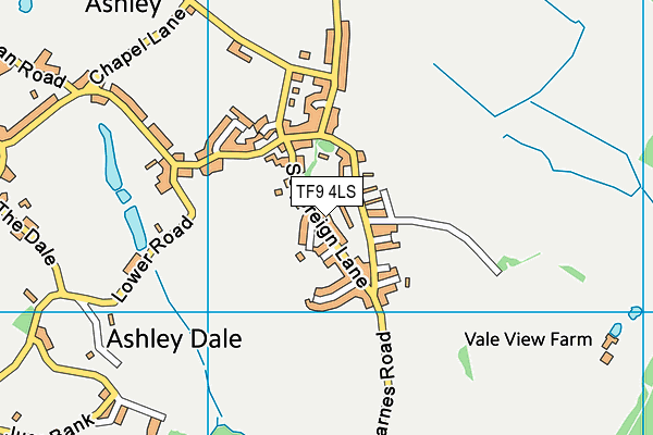 TF9 4LS map - OS VectorMap District (Ordnance Survey)