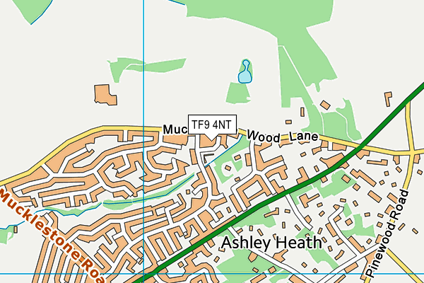 TF9 4NT map - OS VectorMap District (Ordnance Survey)
