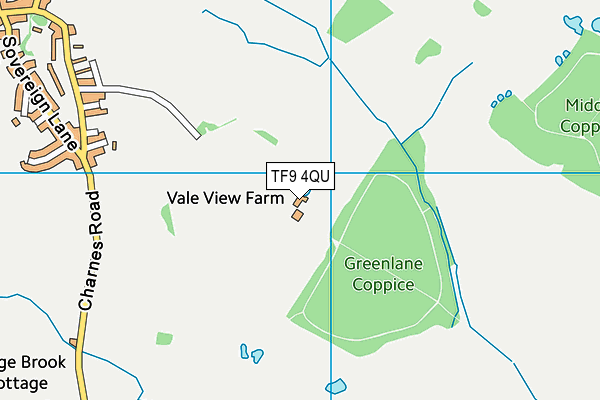 TF9 4QU map - OS VectorMap District (Ordnance Survey)