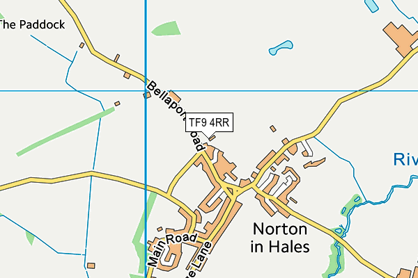 TF9 4RR map - OS VectorMap District (Ordnance Survey)