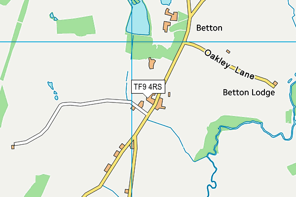 TF9 4RS map - OS VectorMap District (Ordnance Survey)