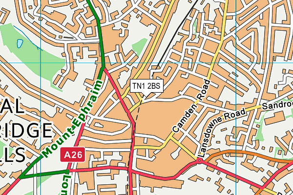 TN1 2BS map - OS VectorMap District (Ordnance Survey)