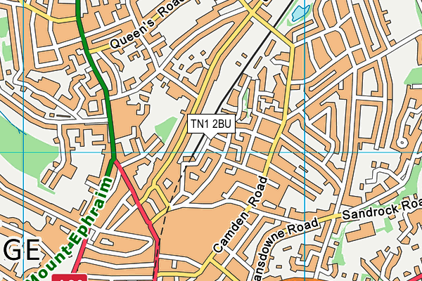 TN1 2BU map - OS VectorMap District (Ordnance Survey)