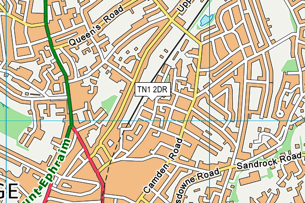 TN1 2DR map - OS VectorMap District (Ordnance Survey)