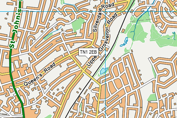 TN1 2EB map - OS VectorMap District (Ordnance Survey)