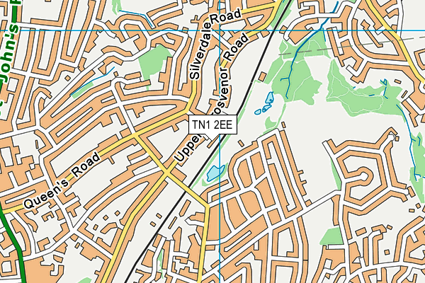 TN1 2EE map - OS VectorMap District (Ordnance Survey)